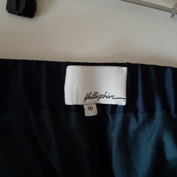 3.1 Phillip Lim Silk Crepe Draped Pocket Tapered Pull On Pants - Picture 8 of 10